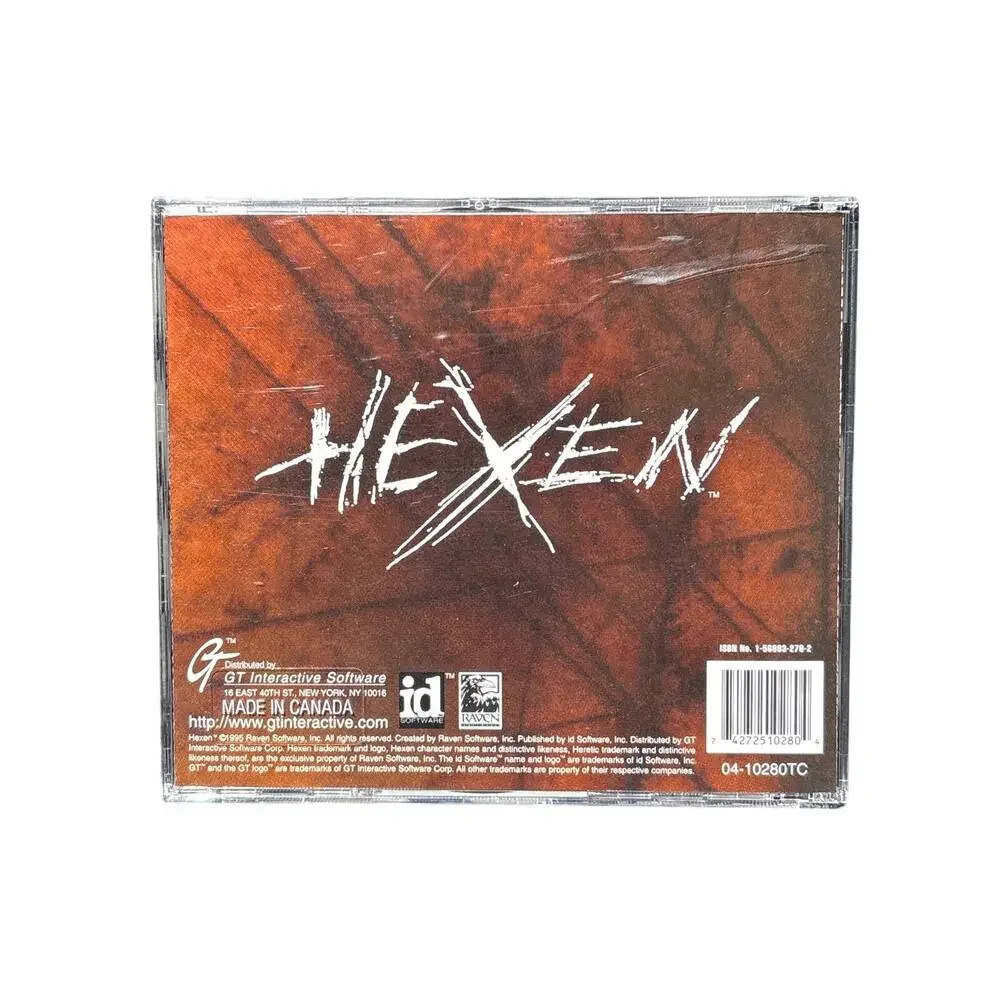 VTG Hexen Beyond Heretic + Big Box Manual & Poster PC\CD Video Game DOS